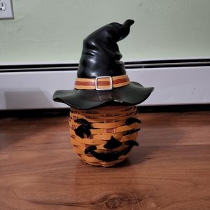 Longaberger Winky Witchkin Pumpkin Basket